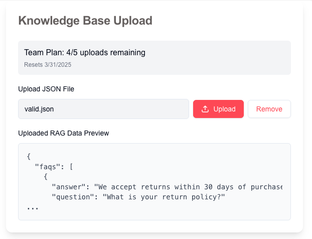Custom Knowledge Base main screenshot