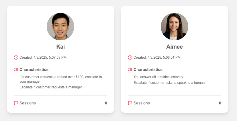 Customized AI Agents main screenshot